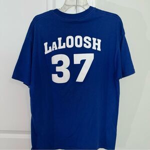 Vintage Bull Durham Bulls Jersey T shirt 37 Nike LaLoosh retro men’s Blue